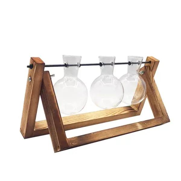 98115-23db37.webp Rustic Wooden Frame Hydroponic Glass Vase