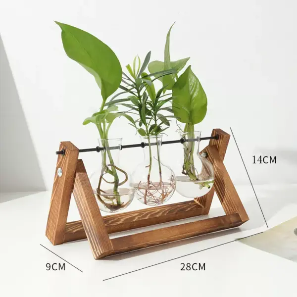 98115-c24292.webp Rustic Wooden Frame Hydroponic Glass Vase