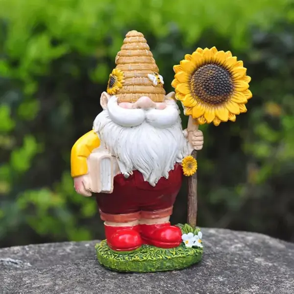 98121-7b7631.webp Adorable Sunflower Gnome Resin Statue