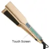98190-0e0363.webp Gold Titanium Professional Flat Iron with Touch Screen & Wide Plates
