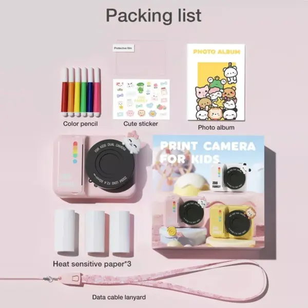 98194-56b4c7.webp Kids Instant Print Camera | 3.0 Inch HD Screen | 48MP