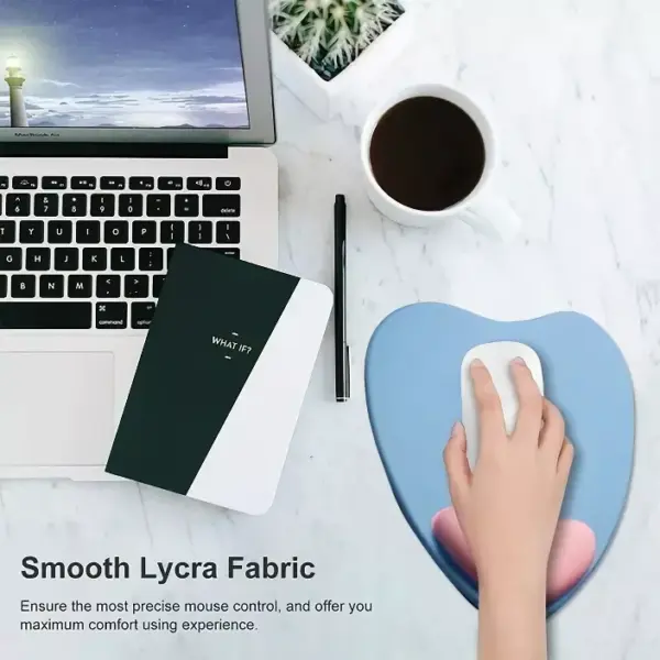 Cute Heart Cartoon Wrist Mouse Pad: Comfort and Style for Gaming