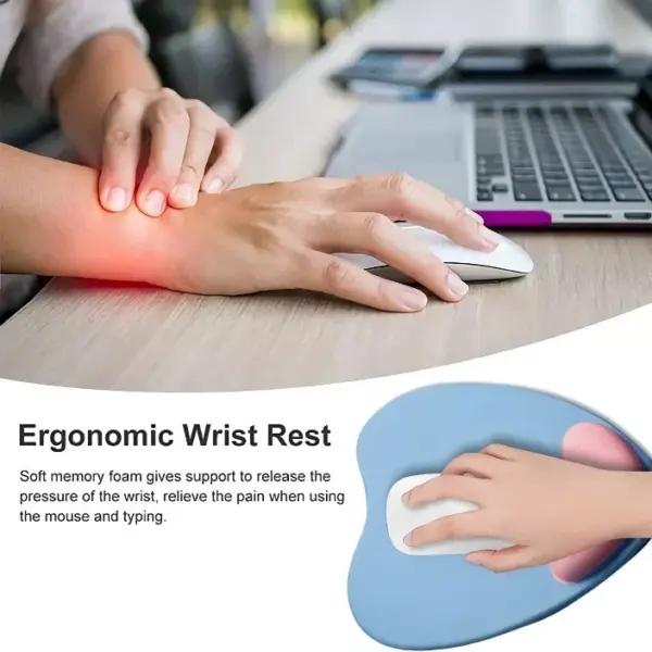 Cute Heart Cartoon Wrist Mouse Pad: Comfort and Style for Gaming