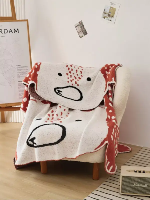 98543-2f5072.webp Bear Design Knitted Blanket