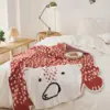 98543-ede734.webp Bear Design Knitted Blanket