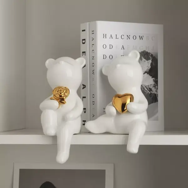 98593-577544.webp Light Luxury Ceramic Bear Ornament