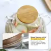 Transparent Glass Teapot with Wooden Lid