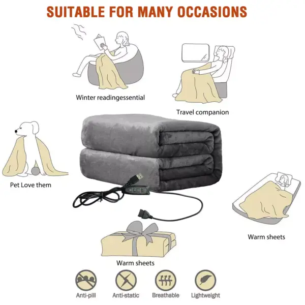 USB Powered Warmth Blanket Shawl