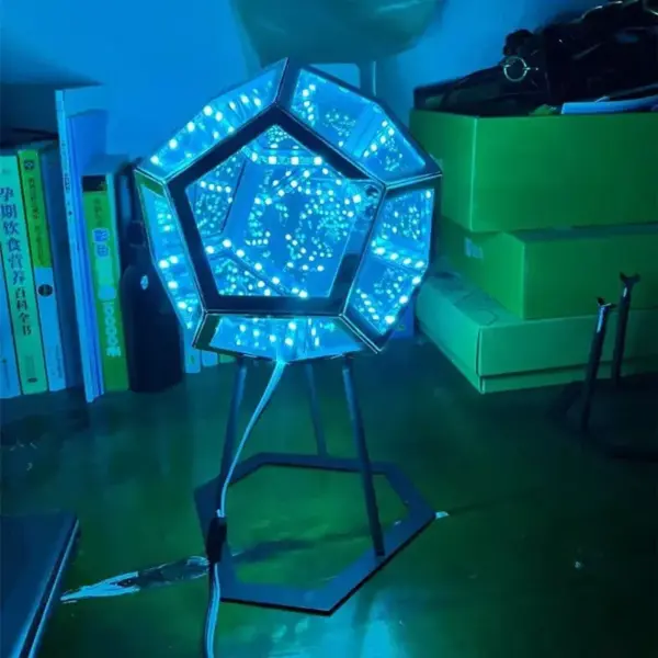 Colorful LED 3D Dodecahedron Night Light