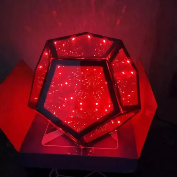 Colorful LED 3D Dodecahedron Night Light