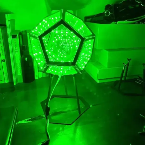 Colorful LED 3D Dodecahedron Night Light