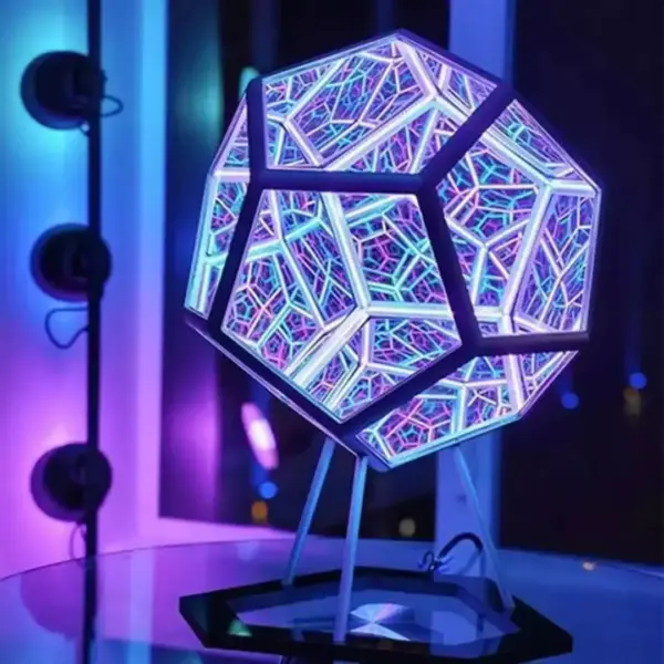 Colorful LED 3D Dodecahedron Night Light