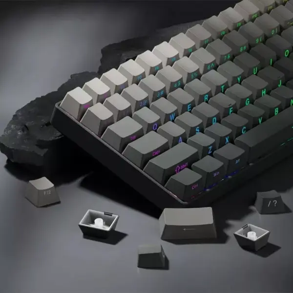 136-Key Gradient PBT Double Shot Backlit Keycaps for MX Mechanical Keyboards
