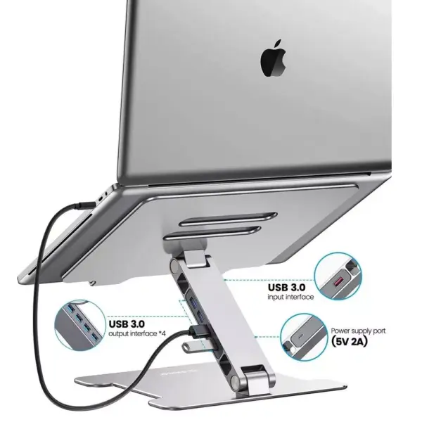 Multi-Functional Adjustable Aluminum Laptop Stand