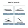 Multi-Functional Adjustable Aluminum Laptop Stand