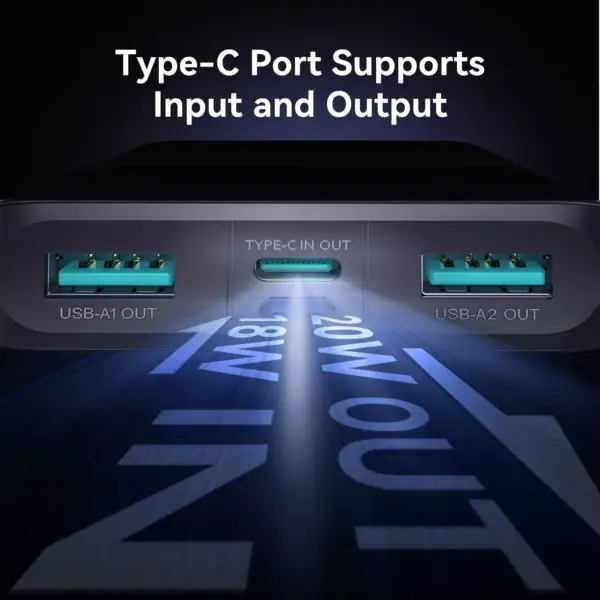 10000mAh Fast-Charging Power Bank for Apple Devices