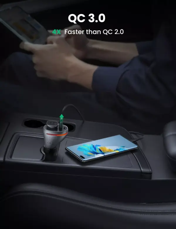 99481-821047.webp 84W USB Car Charger with Quick Charge QC PD 4.0 & 3.0 for Fast Charging