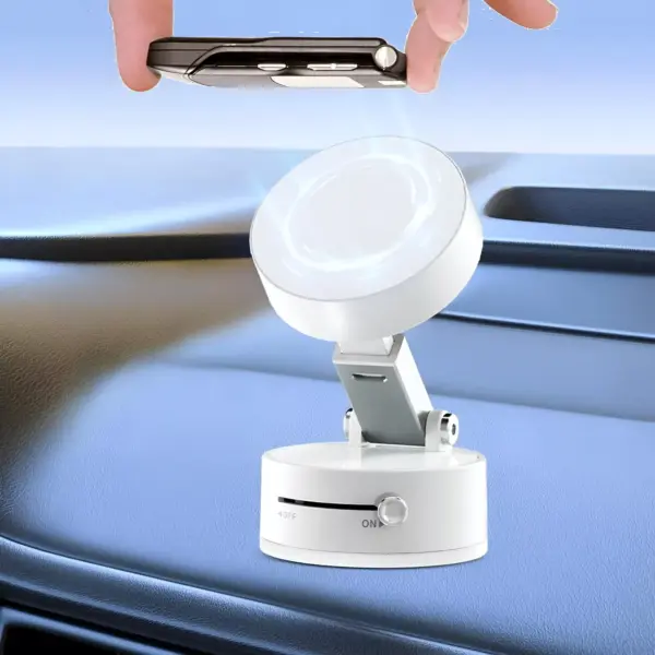 Foldable Vacuum Magnetic Suction Cup Holder for iPhone