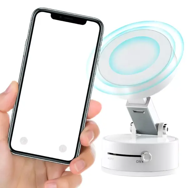 Foldable Vacuum Magnetic Suction Cup Holder for iPhone
