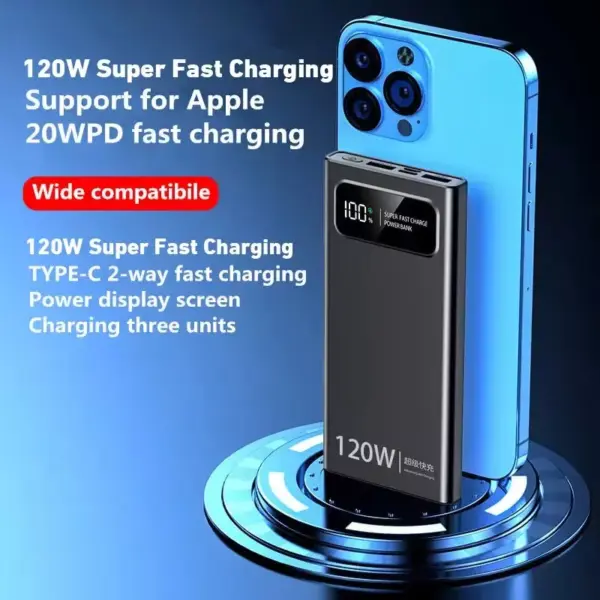 200,000mAh Power Bank for iPhone and Apple Devices