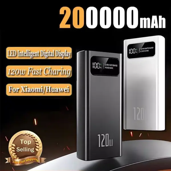 200,000mAh Power Bank for iPhone and Apple Devices