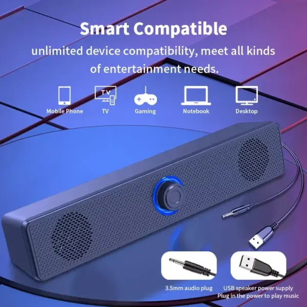 99764-edc951.webp Compact Wired Bluetooth Stereo Speaker with High Volume for Multimedia Devices