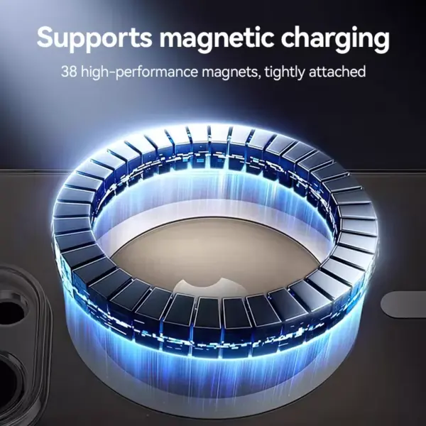 Transparent Magnetic Case for iPhone 16 Pro Max