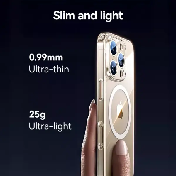 Transparent Magnetic Case for iPhone 16 Pro Max