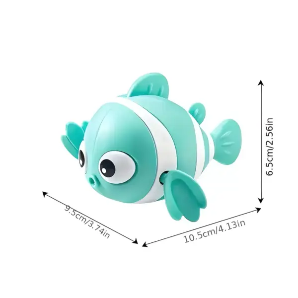99962-5e1cd8.webp Popular Baby Bath Toy Clown Fish with Chain