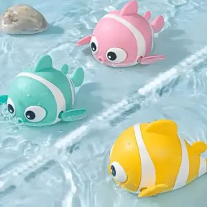 99962-b7c821.webp Popular Baby Bath Toy Clown Fish with Chain