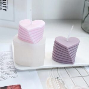 Heart-Shaped 3D Rotating Love Candle & Craft Mold