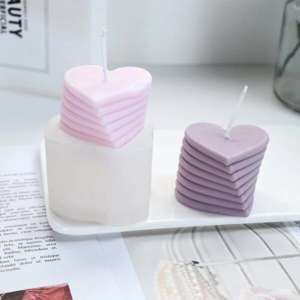 Heart-Shaped 3D Rotating Love Candle & Craft Mold Heart-Shaped 3D Rotating Love Candle & Craft Mold