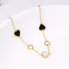 105747-05ea04.webp Heart Charm Stainless Steel Bracelet with Natural Seashell Embeds for Women
