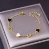 105747-3aee38.webp Heart Charm Stainless Steel Bracelet with Natural Seashell Embeds for Women