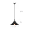 106402-076669.webp Vintage Industrial Pendant Light - Black Loft Hanging Chandelier for Kitchen, Dining & Living Spaces