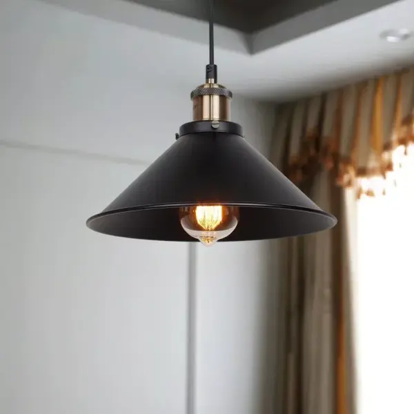106402-099154.webp Vintage Industrial Pendant Light - Black Loft Hanging Chandelier for Kitchen, Dining & Living Spaces