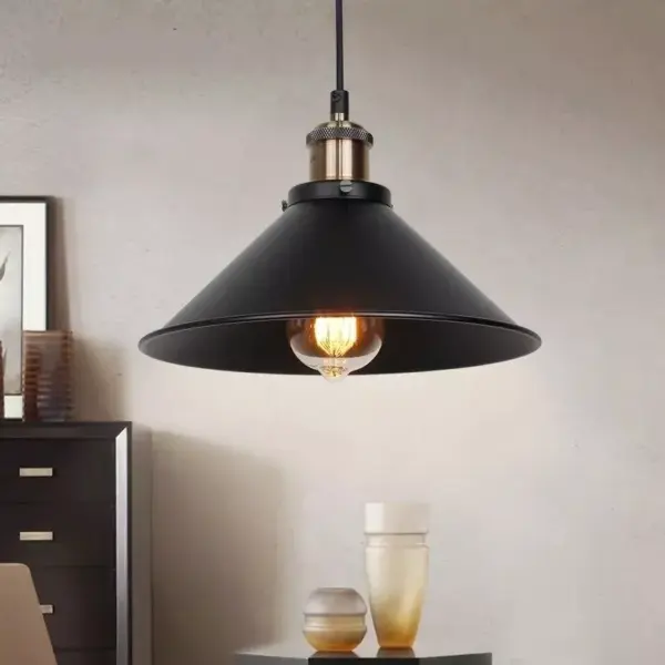 106402-5836a6.webp Vintage Industrial Pendant Light - Black Loft Hanging Chandelier for Kitchen, Dining & Living Spaces