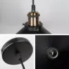 106402-b90808.webp Vintage Industrial Pendant Light - Black Loft Hanging Chandelier for Kitchen, Dining & Living Spaces