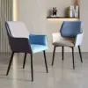 106403-21a17e.webp Luxury Minimalist Modern Dining Chair with Armrests - Ergonomic PU Leather Office & Kitchen Seating