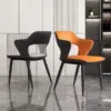 106404-f0bb06.webp Elegant Modern Acrylic Arm Dining Chair with PU Leather - Ideal for Office, Kitchen, and Events