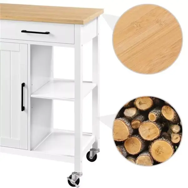 106405-78efcf.webp Versatile Mobile Kitchen Island Cart with Lockable Wheels and Storage