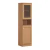 106408-1ade94.webp Slim Tall Storage Cabinet with Open Shelf & Enclosed Space for Kitchen and Living Room