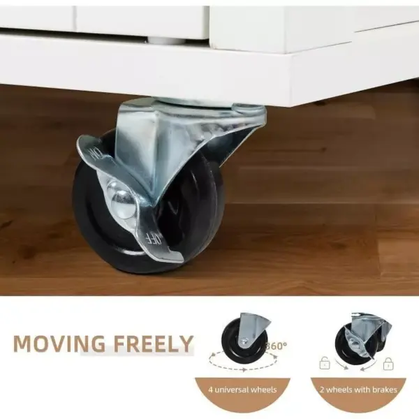 106410-9a6425.webp Versatile White Kitchen Island Cart with Storage and Wheels