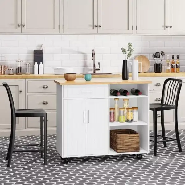 106410-ecc0ab.webp Versatile White Kitchen Island Cart with Storage and Wheels