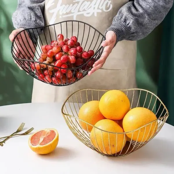 106445-91f045.webp Metal Wire Fruit & Snack Storage Basket - Modern Nordic Design, Multi-Functional Kitchen Organizer