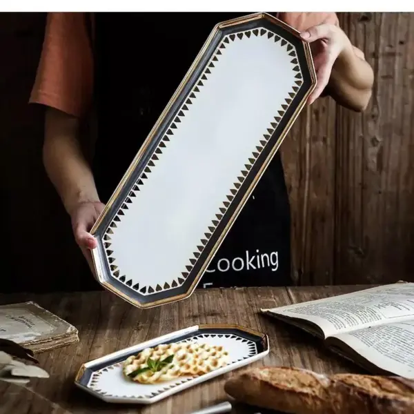 106446-0b039b.webp Kitchen Storage Tray: Nordic Light Luxury Ceramic Plate Organizer