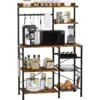106447-0980d8.webp 5-Tier Kitchen Baker's Rack with Wire Baskets and Wine Storage