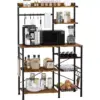 106447-2eb849.webp 5-Tier Kitchen Baker's Rack with Wire Baskets and Wine Storage