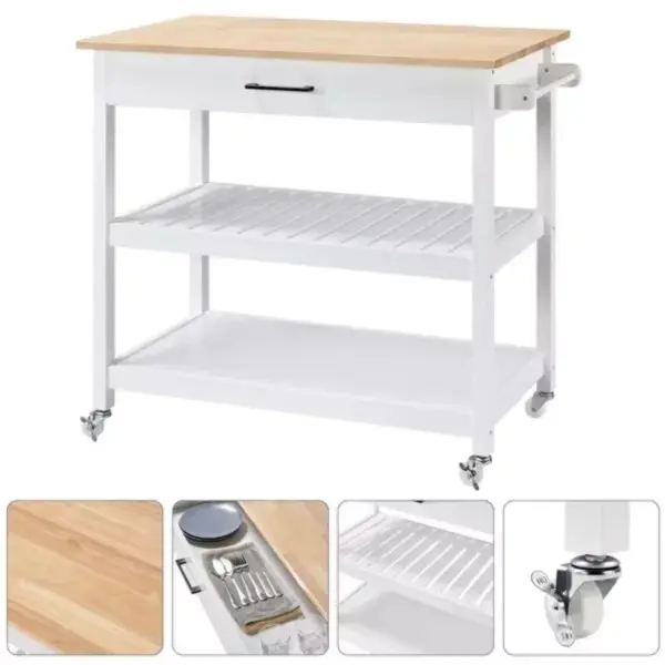 106449-466bfc.webp Elegant 40" White Kitchen Island Cart with Ample Storage