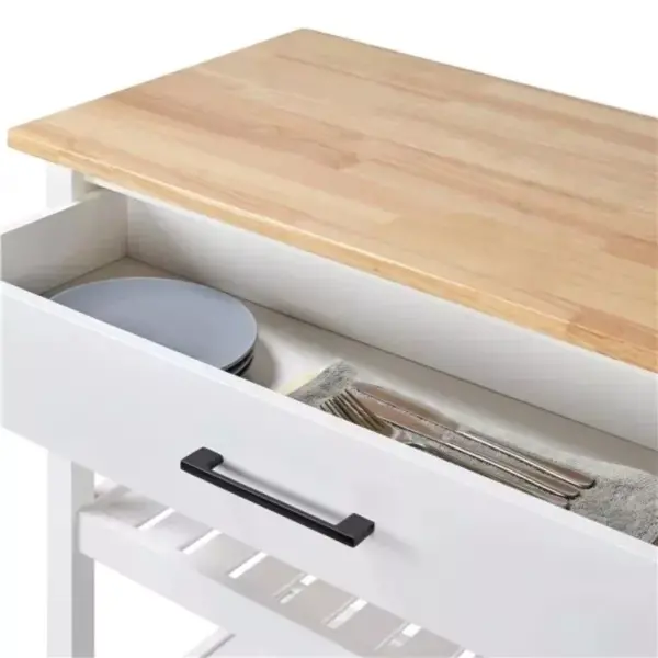 106449-cce467.webp Elegant 40" White Kitchen Island Cart with Ample Storage